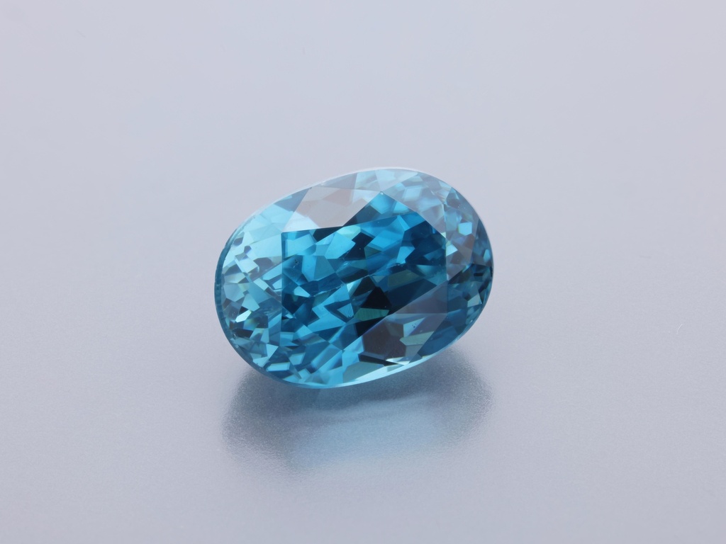 Zircon 9x6.5mm Oval Blue