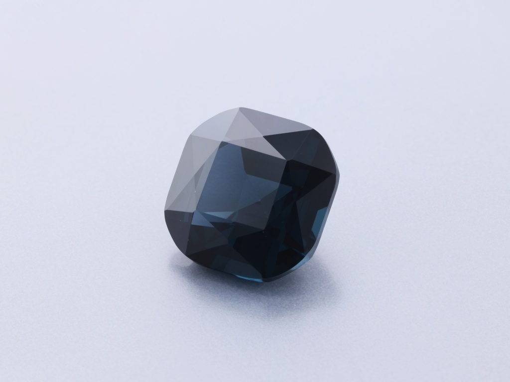 Spinel 8.2x8.1mm Cushion Blue