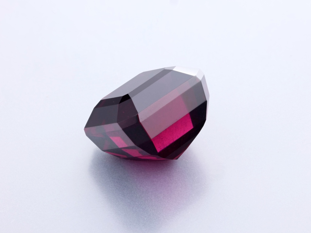 Rhodolite Garnet 11.1x11.05mm Square Emerald Cut