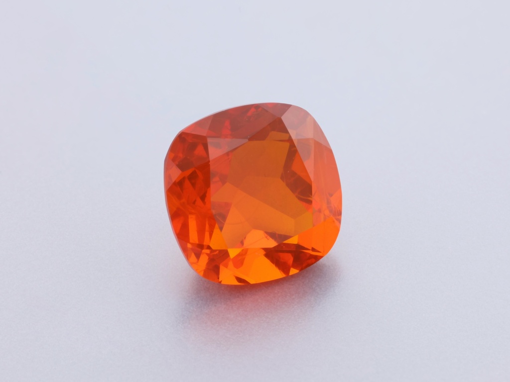 Mexican Fire Opal 6.00mm Square Cushion