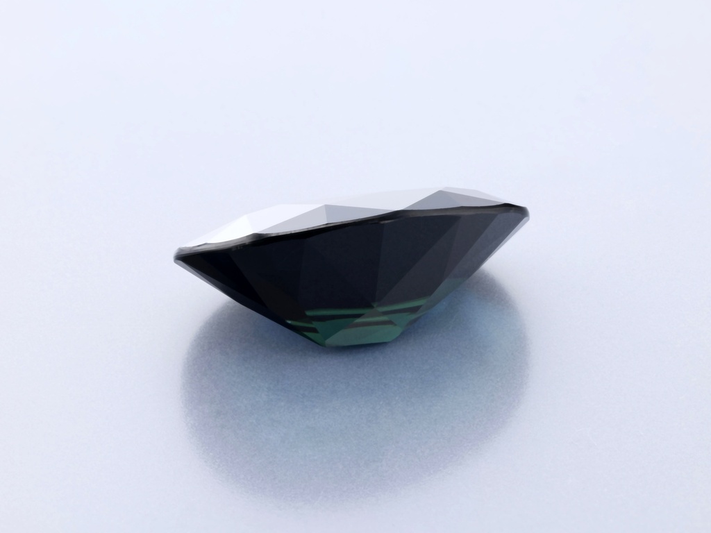Australian Sapphire 16.7x11.7mm Oval Dark Blue