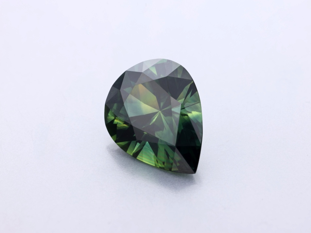 Parti Sapphire 7.64 x 5.91 x 3.88mm Pear Shape