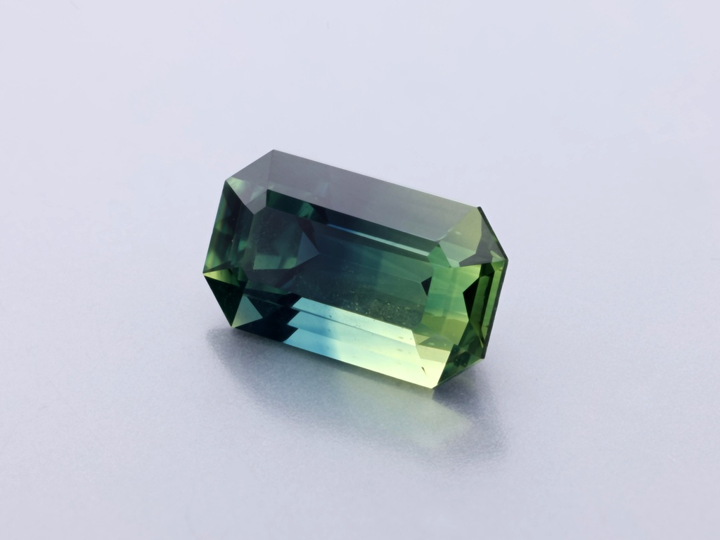 Parti Sapphire 7.57 x 4.55 x 3.85mm Emerald Cut