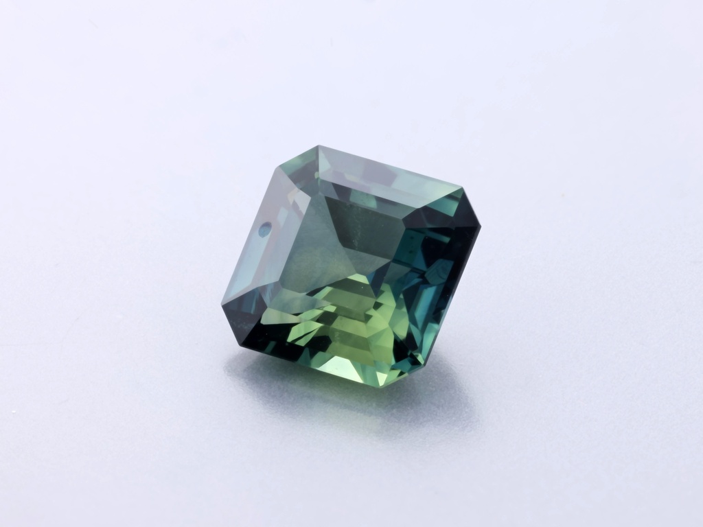 Parti Sapphire 5.90 x 5.75 x 3.65mm Square Emerald Cut