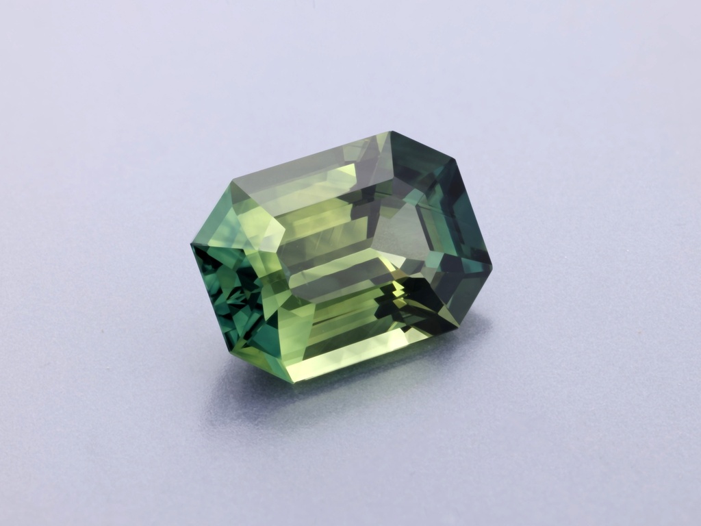 Parti Sapphire 7.92 x 5.72 x 3.82mm Emerald Cut