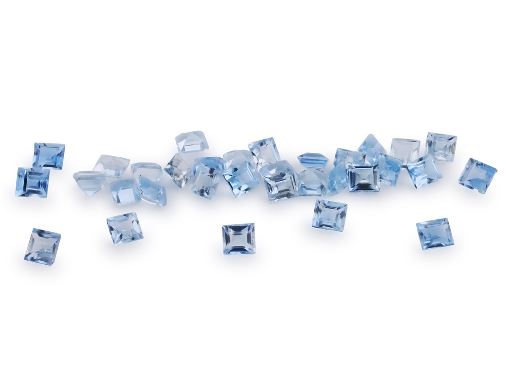 Aquamarine 2x1.8mm +/- Baguette 