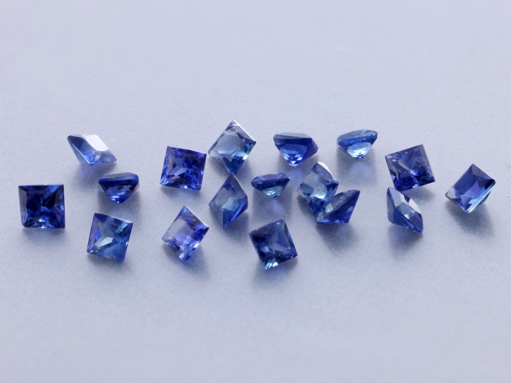 Madagascan Sapphire 1.50mm Princess Cut Blue