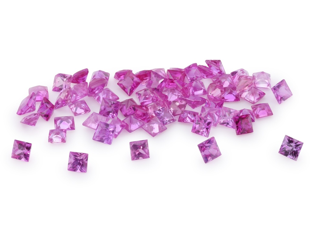 [SPQP0175A] Pink Sapphire 1.75mm Princess Cut Mid