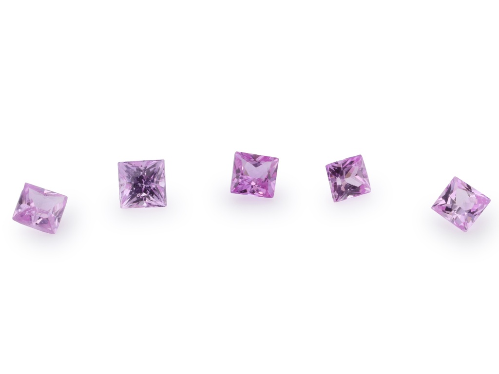 [SPQP0150B] Pink Sapphire 1.50mm Princess Cut Light