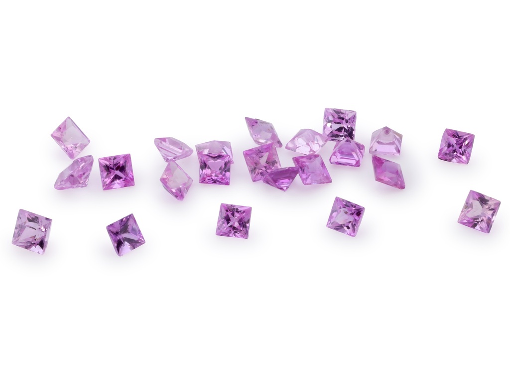 [SPQP0175B] Pink Sapphire 1.75mm Princess Cut Light