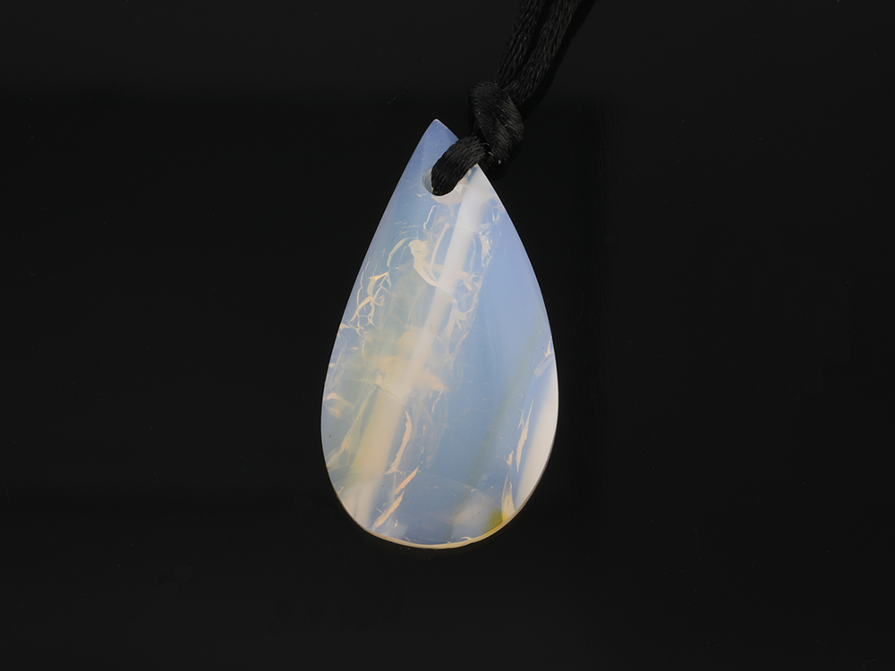 [NBPC3020X1] Oregon Opal 29x15mm Pear Shape Pendant Drilled Through