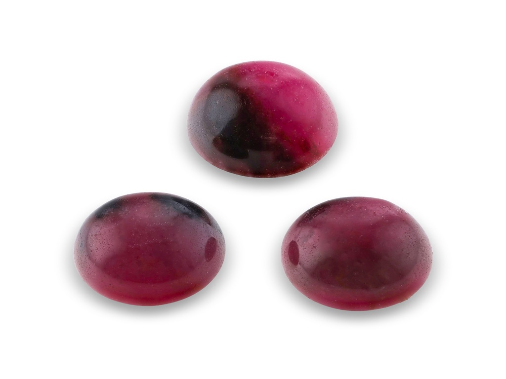 Rhodonite 9x7mm Oval Cabochon