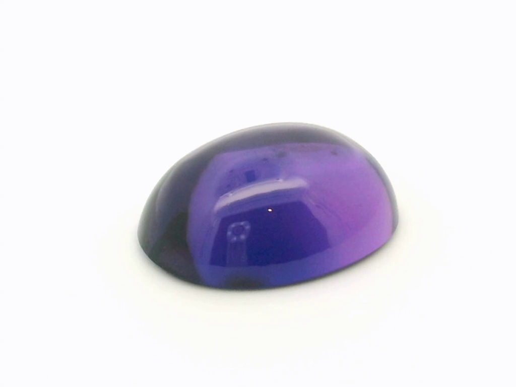 [YUVC2015] Synthetic/Lab Grown Sapphire 20x15mm Oval Cabochon German Cut Purple