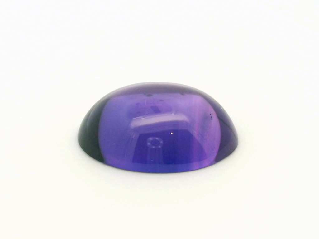 [YUVC2418] Synthetic/Lab Grown Sapphire 24x18mm Oval Cabochon German Cut Purple