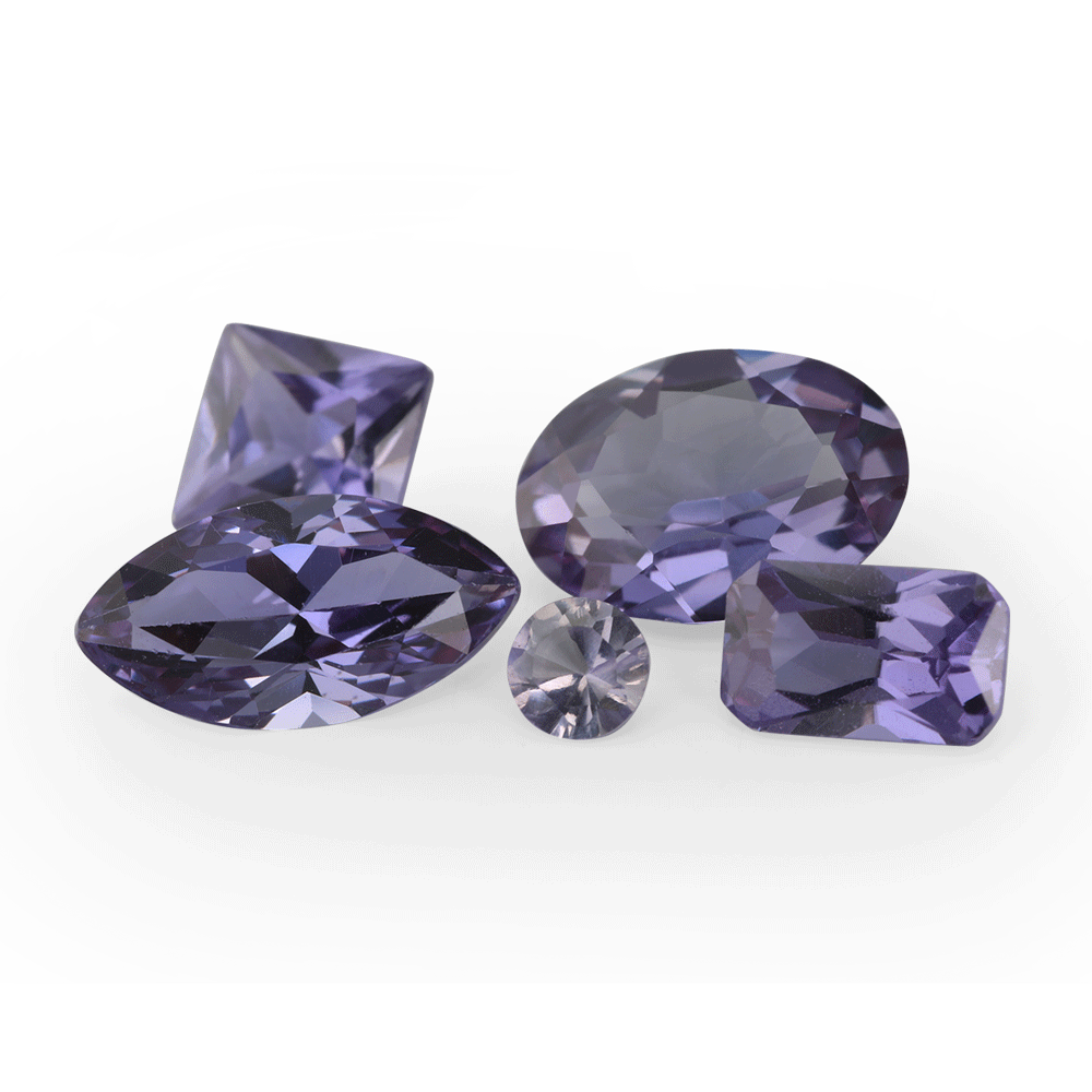 [AXJ20028] Synthetic Alexandrite Corundum 14x12mm Oval Buff Top German Cut