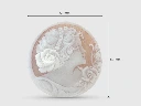 Cameo Lady's Head 51x50mm Round