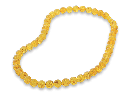 Amber Yellow 10mm Round Strand