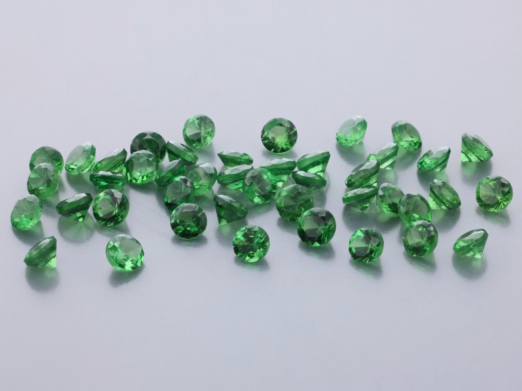Tsavorite Garnet 2.00mm Round Dark Green