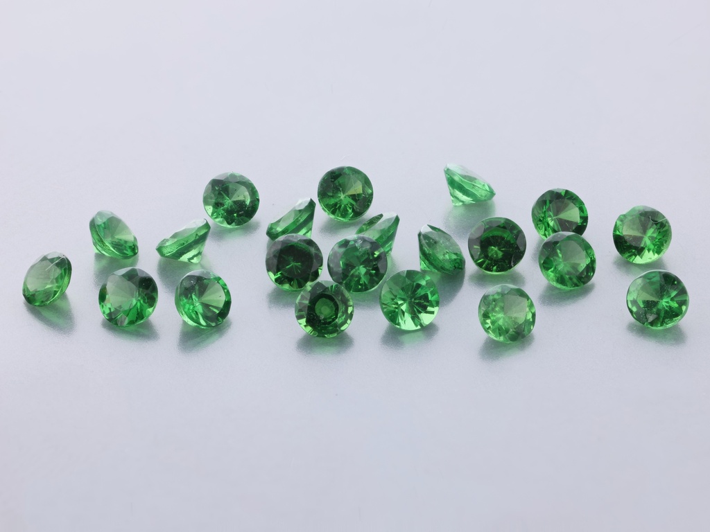Tsavorite Garnet 2.25mm Round DarkGreen