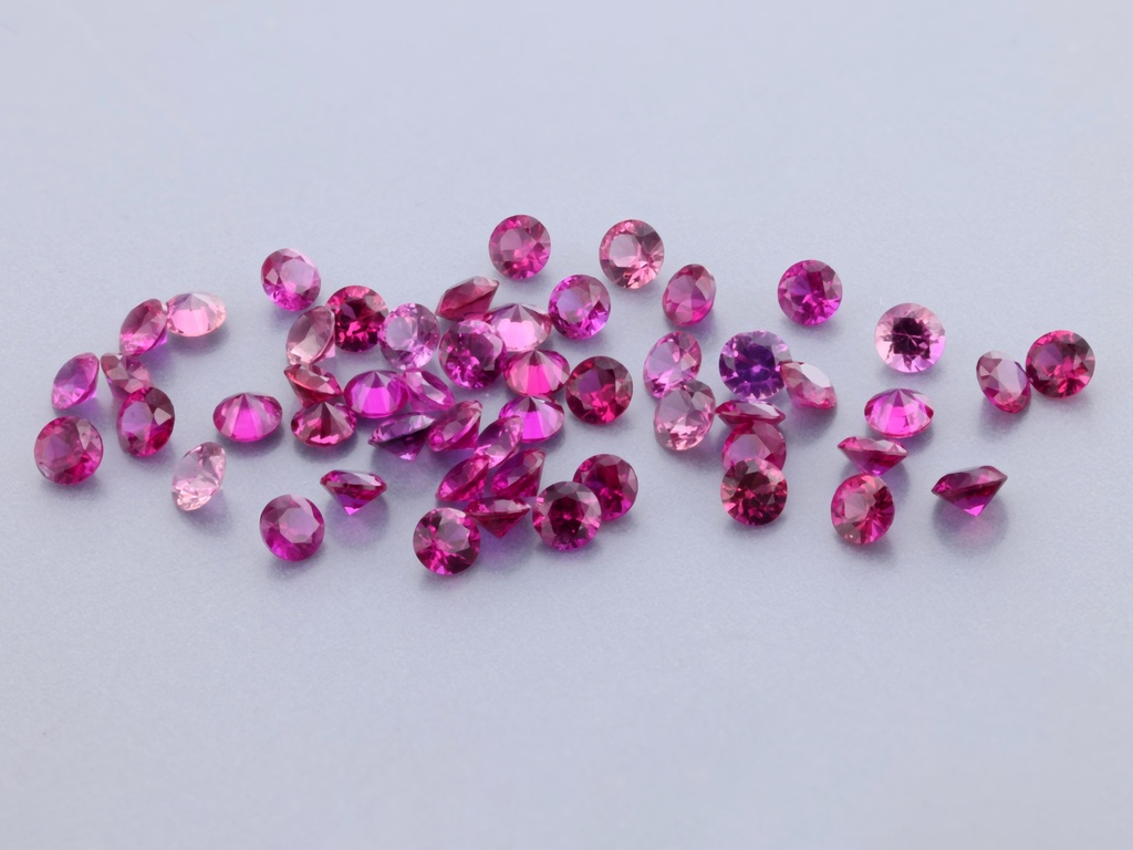 [RKRB0175B] Ruby 1.75mm Round Pink Red