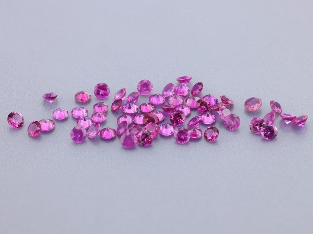 [RKRB0150S1] Ruby 1.50mm Round Pink