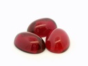 Synthetic/Lab Grown Ruby 18x13mm Oval Cabochon German Cut Pink Red
