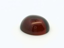 Synthetic/Lab Grown Ruby 14x12mm Oval Cabochon German Cut Dark Red