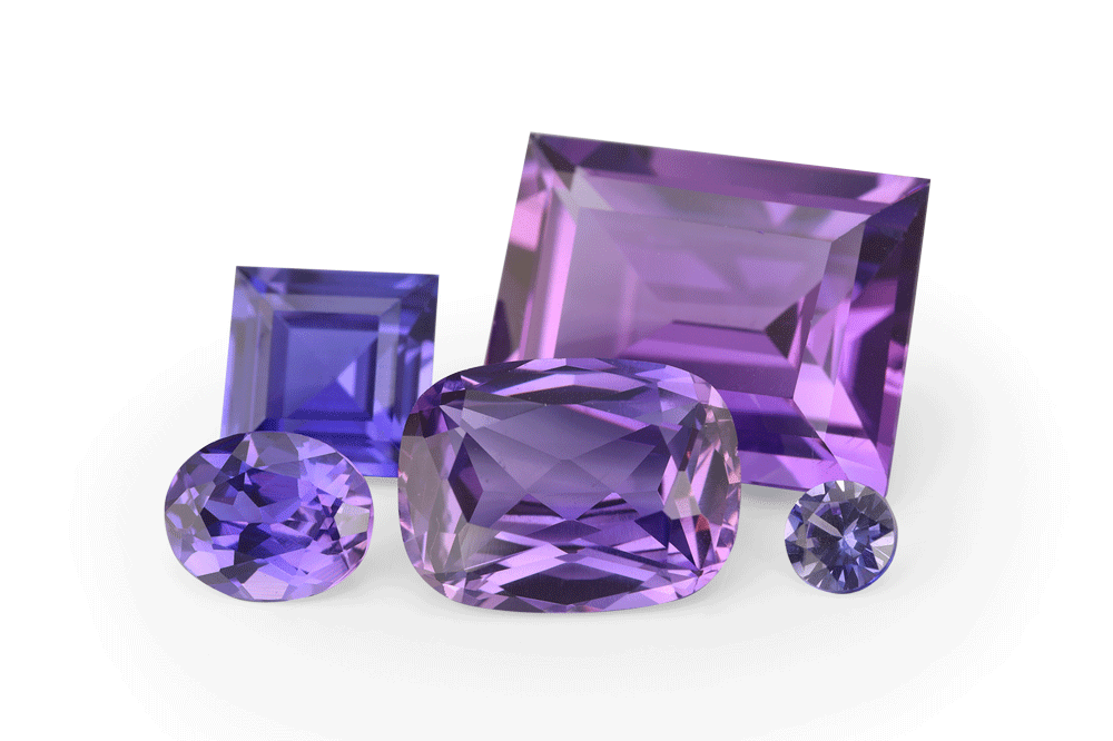 [YUAB1412] Synthetic/Lab Grown Sapphire 14x12mm Cushion Purple