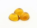 Synthetic/Lab Grown Sapphire 14x12mm Oval Cabochon German Cut Yellow