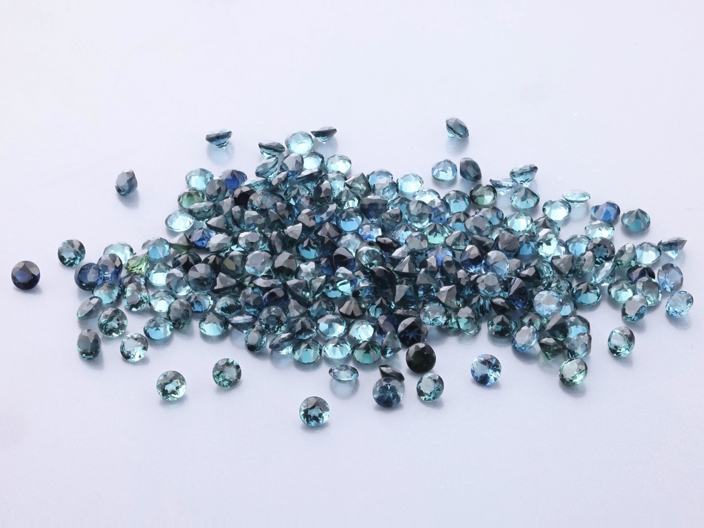 Blue Green Tourmaline 2.00mm Round