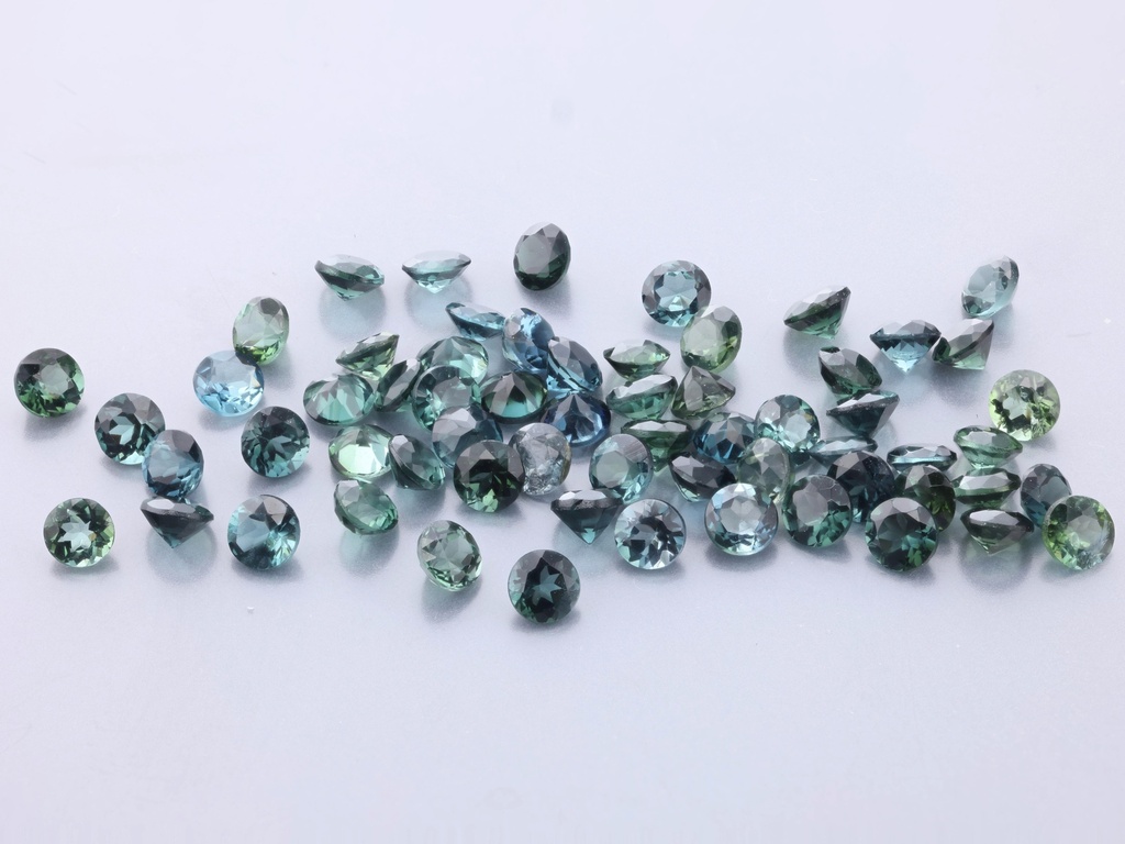 Blue Green Tourmaline 2.50mm Round