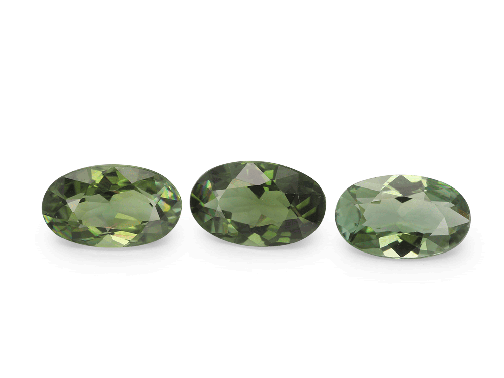 Green Tourmaline 5x3mm Oval Mid to Dark