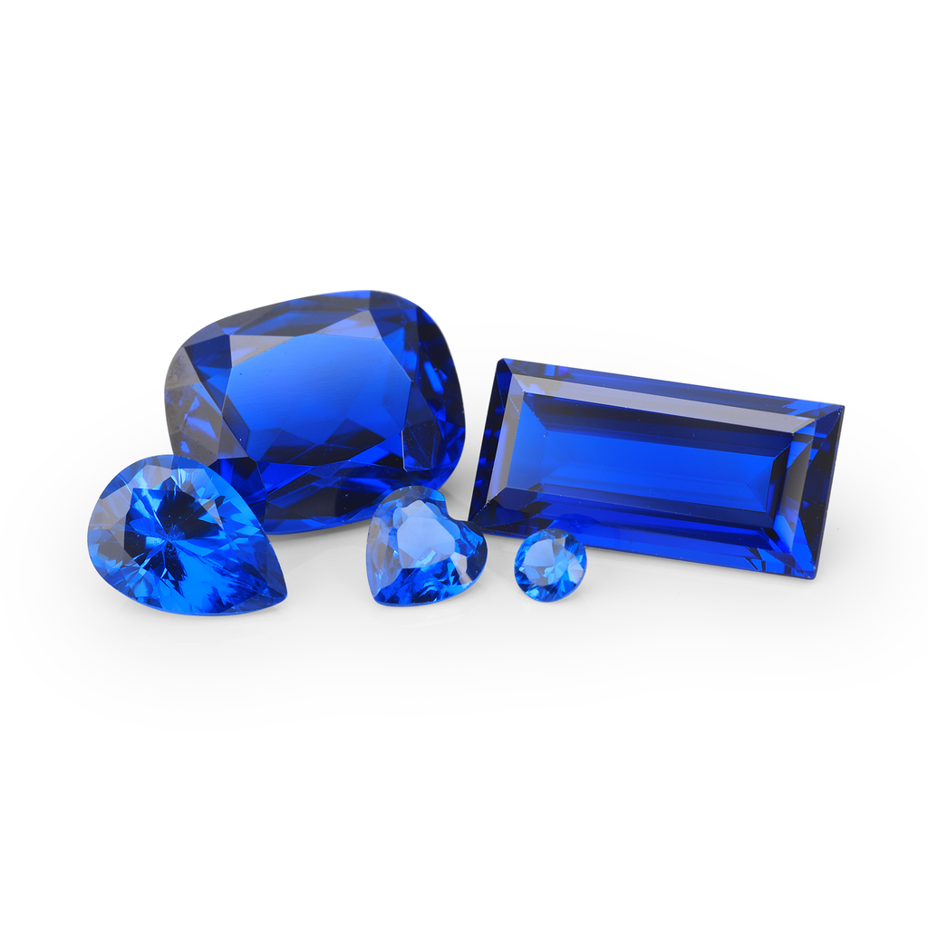 Synthetic/Lab Grown Spinel 16x12mm Oval Cabochon German Cut Cobalt Blue