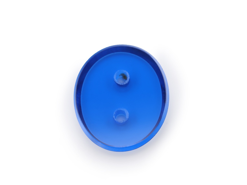 [MBVW1412C1] Synthetic/Lab Grown Spinel 14x12mm Oval Drill Cobalt Blue