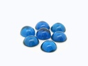 Synthetic/Lab Grown Spinel 7.00mm Round Cabochon German Cut Cobalt Blue