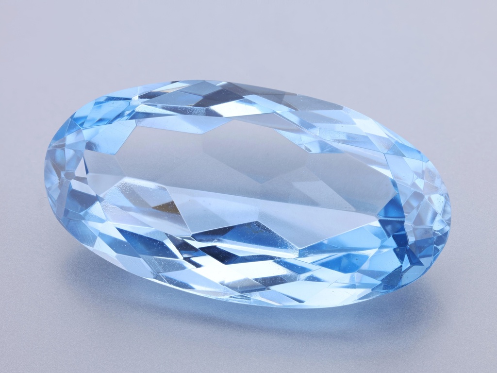 Synthetic/Lab Grown Spinel 30x16mm Oval Medium Blue