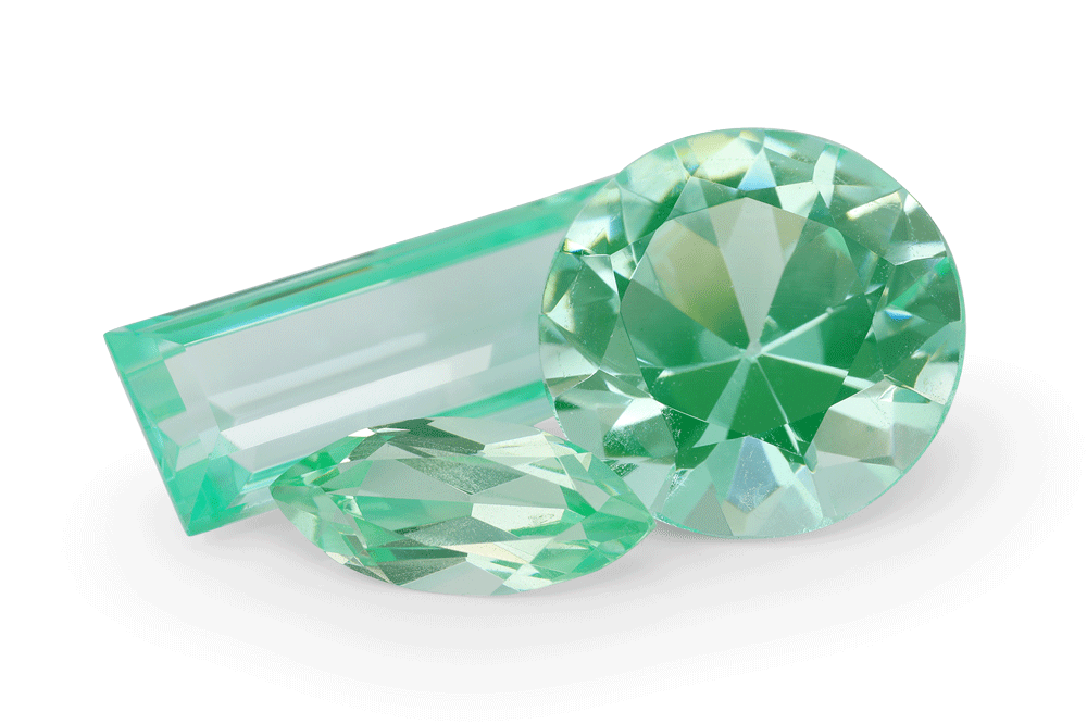 Synthetic Spinel 17mm Round Shallow Green