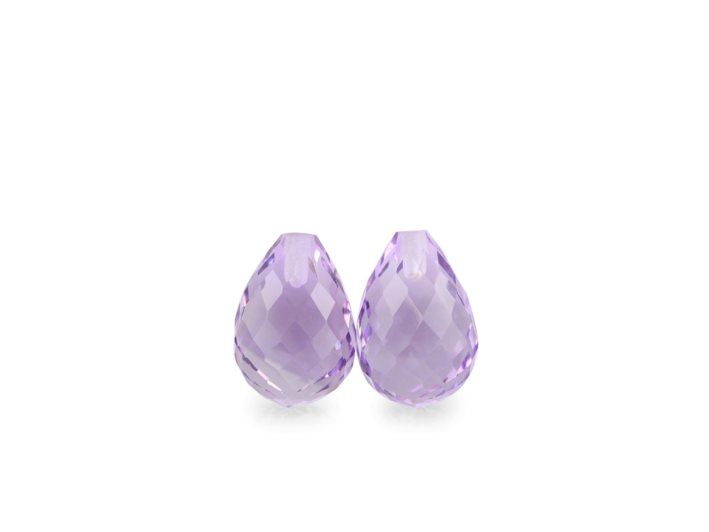 [QADL1007F] Amethyst Light 10x7mm Briolette