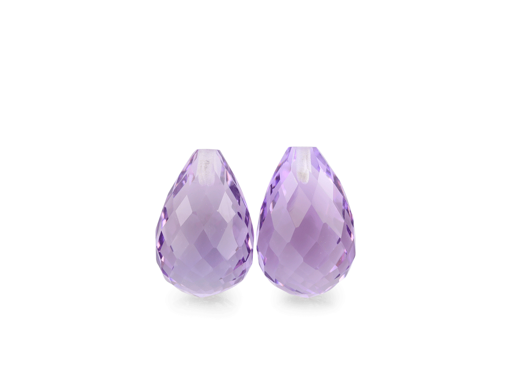 [QADL1208F] Amethyst Light 12x8mm Briolette