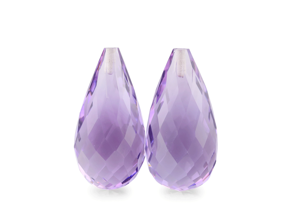 [QADL2010F] Amethyst Light 20x10mm Briolette