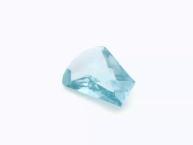 [MBFF1612P1] Synthetic/Lab Grown Spinel 15.5x12.2mm Fancy Fan Cut Light Blue
