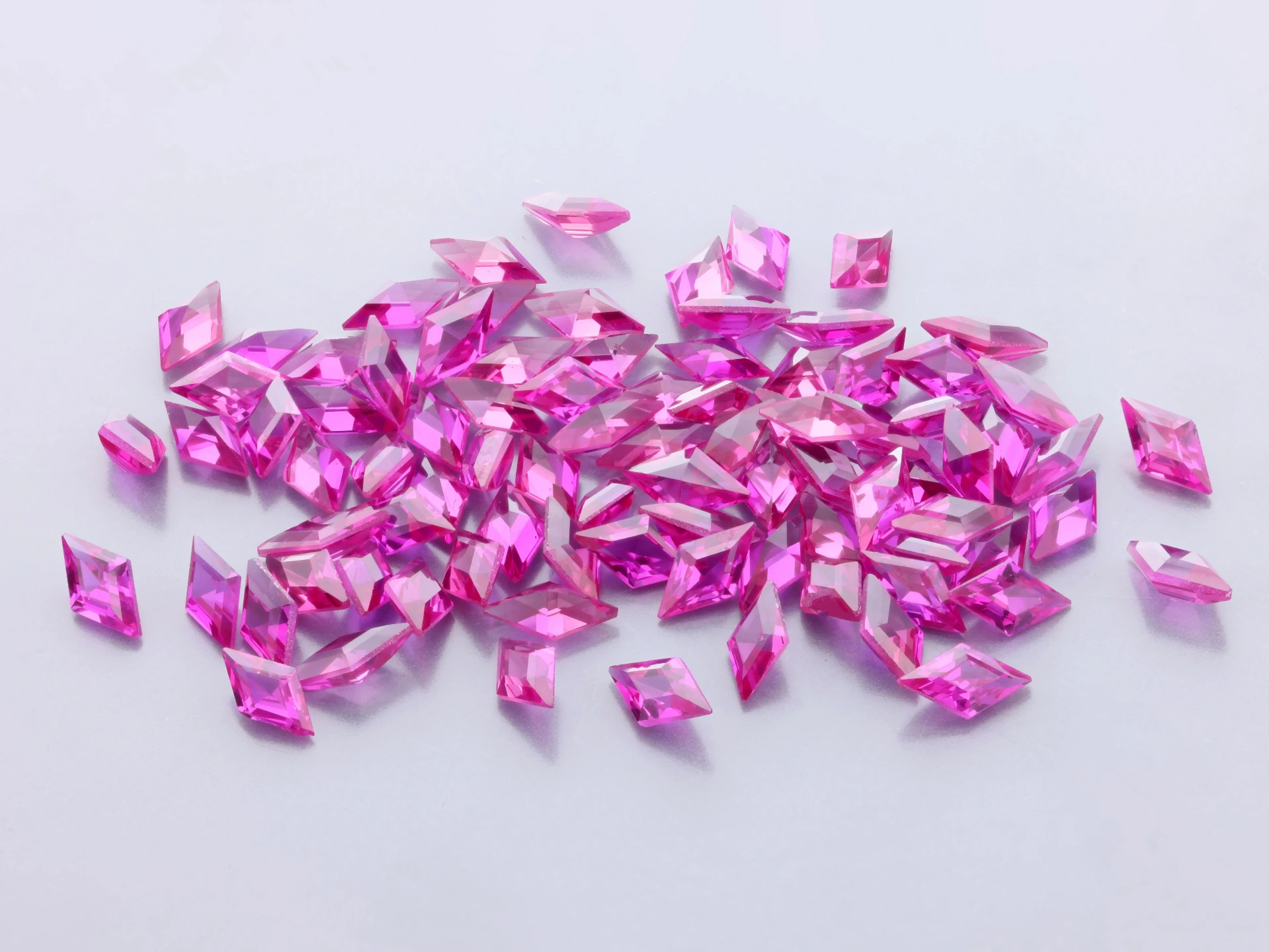 [YRFS0402P] Synthetic/Lab Grown Ruby 4x2mm Lozenge Pink Red