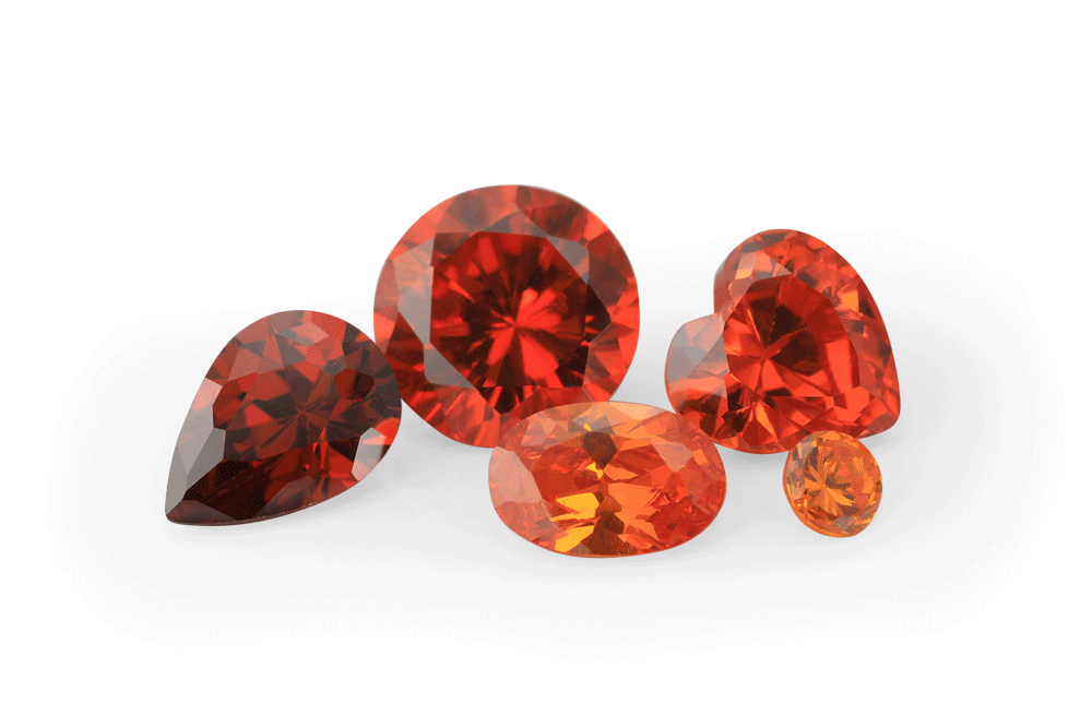 [ZOPB0705] Cubic Zirconia 7x5mm Pear Shape Orange
