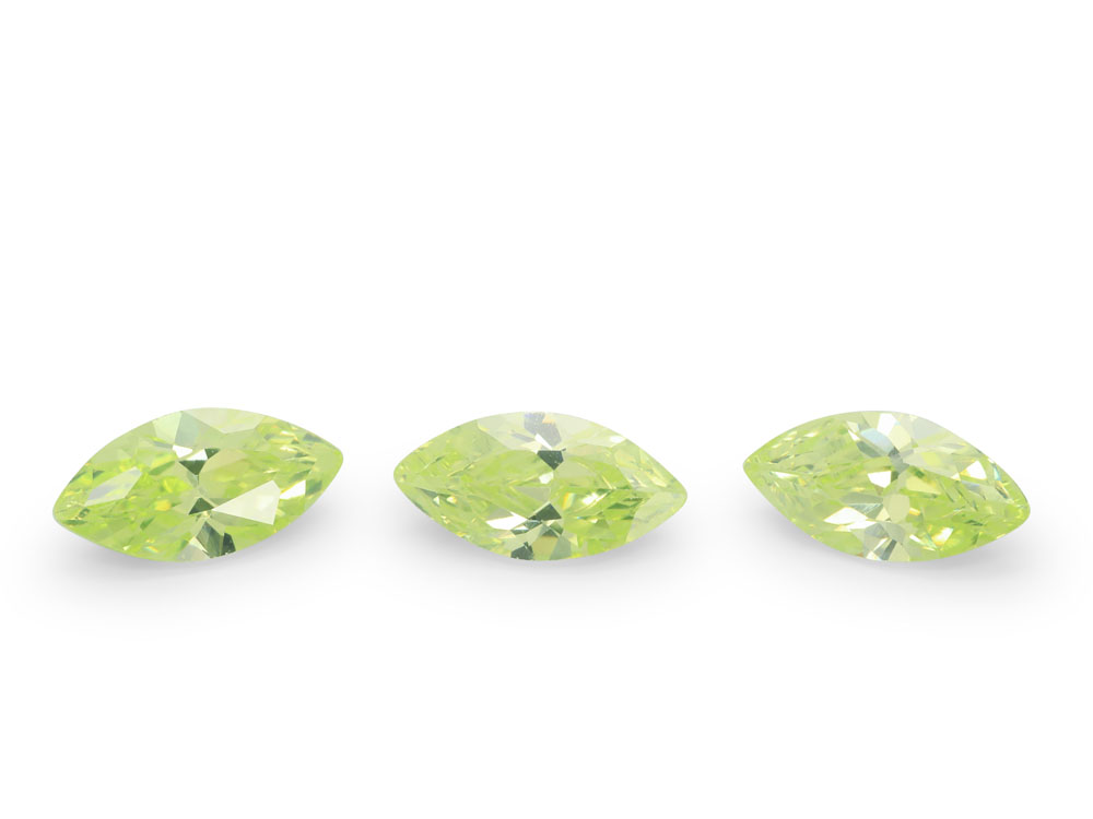 [ZGMB0603L] Cubic Zirconia 6x3mm Marquise Light Green