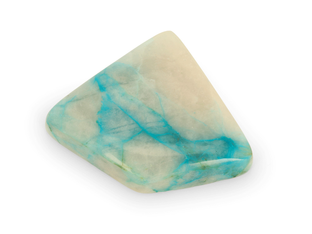 [ORNX3251] Copper, Chrysocolla Quartz 34x27.5mm Kite