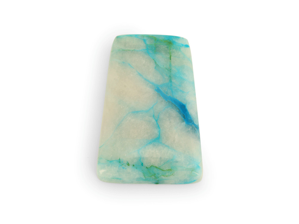 [ORNX3266] Copper, Chrysocolla Quartz 45x26mm Rectangle
