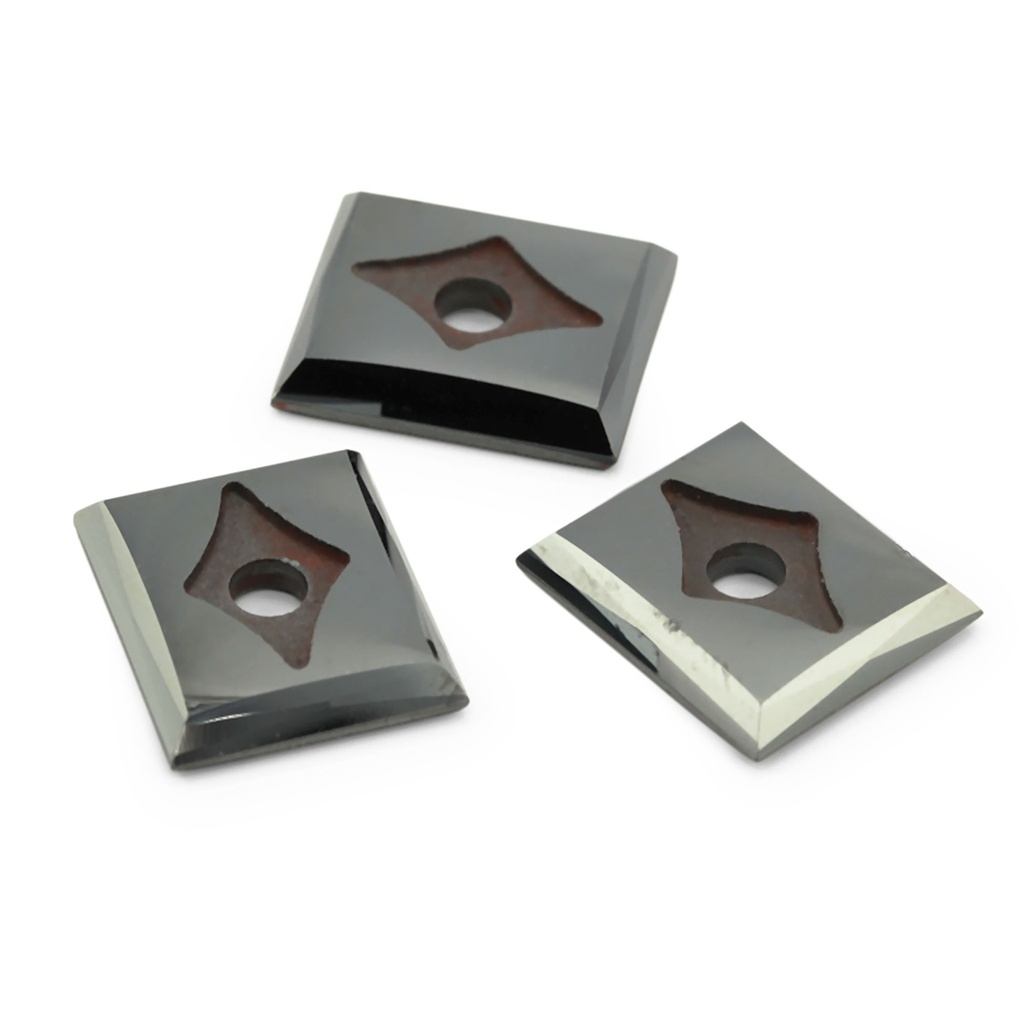 Haematite 14x12mm Rectangular Buff Top Curve Countersunk 