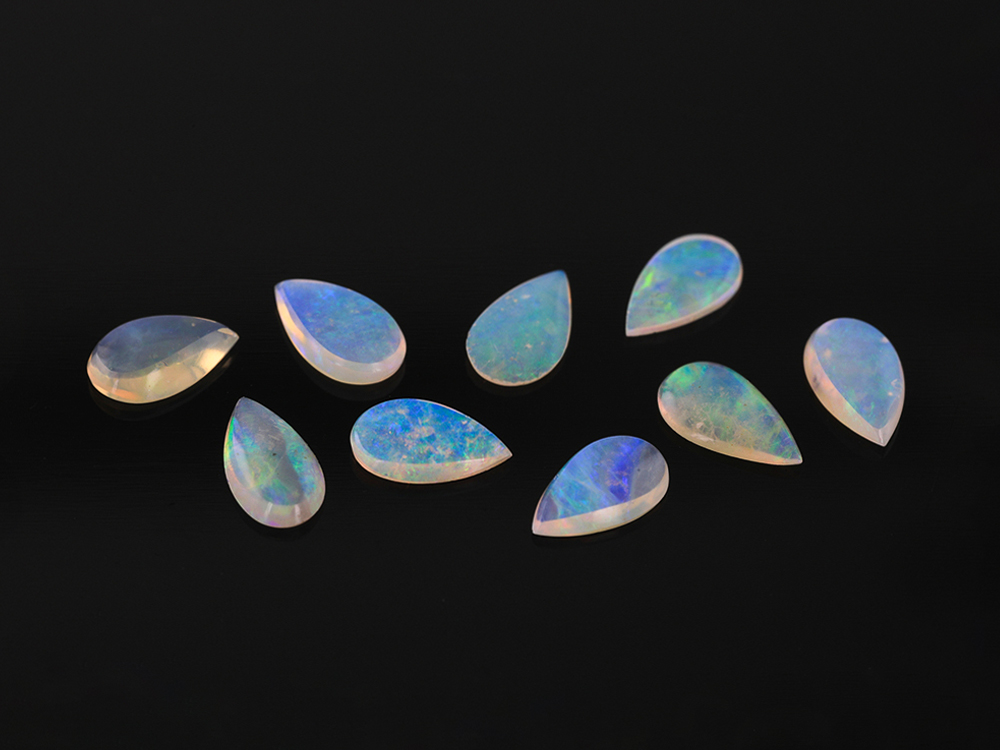 [NWPC0705P1] Solid Light Opal 7x5mm Pear Shape