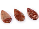 Brecciated Jasper 40x22mm Pear Shape Cabochon AAA 