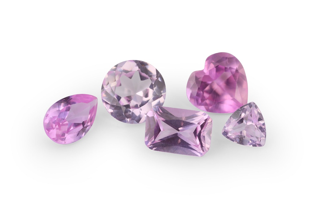 [YPAB1612] Synthetic/Lab Grown Sapphire 16x12mm Shallow Cushion Pink